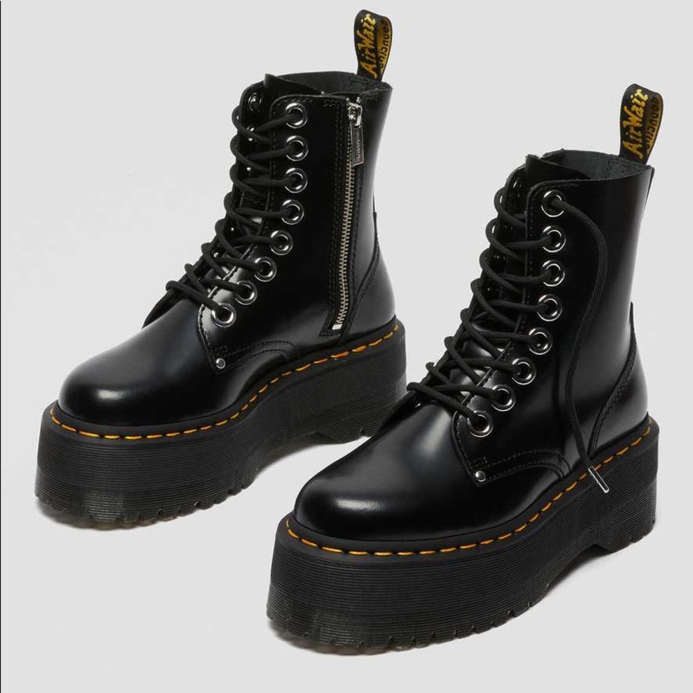 Dr. Martens black jadon platform boots